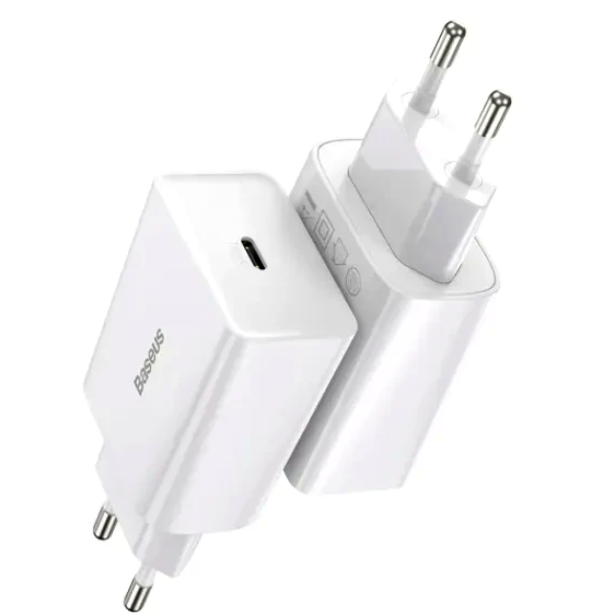 Сетевое зарядное устройство Baseus Speed Mini Quick Charger 20W USB Type-C для быстрой зарядки смартфонов и гаджетов - Фото 5 Сетевое зарядное устройство Baseus Speed Mini Quick Charger 20W USB Type-C для быстрой зарядки смартфонов и гаджетов - изображение 5