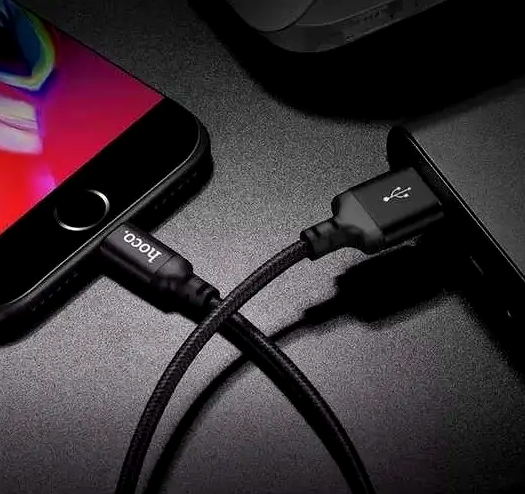 Кабель Hoco X14 Lightning для швидкого заряджання та синхронізації пристроїв з USB довжина 2 метри чорний - Фото 10 Кабель Hoco X14 Lightning для швидкого заряджання та синхронізації пристроїв з USB довжина 2 метри чорний - зображення 10