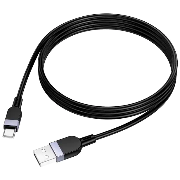 Кабель Hoco X109 Energy 60W Type-C для быстрой зарядки и передачи данных длина 3 метра черный - изображение 6