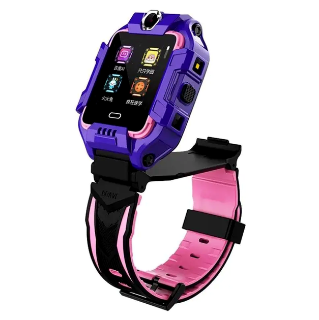 Детские смарт-часы Smart Watch Y99C 4G фиолетовые с GPS и фитнес-трекером для контроля активности и здоровья - изображение 3