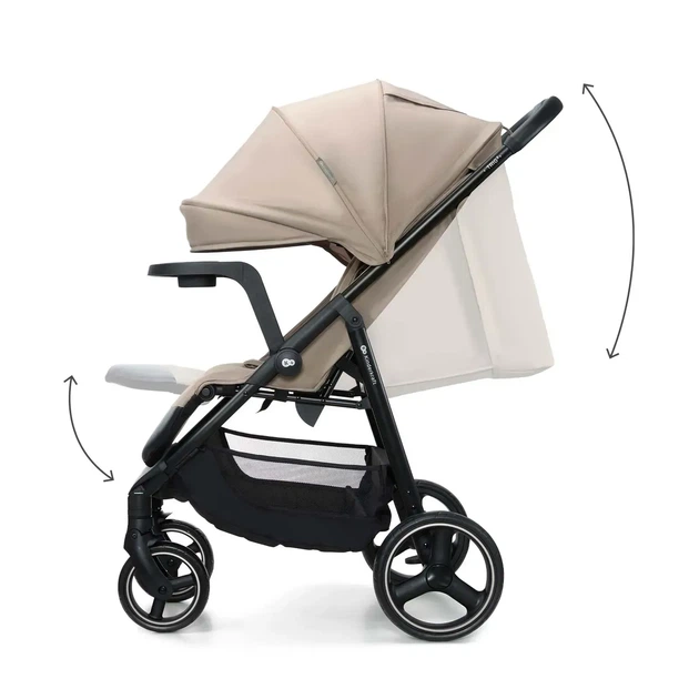 Прогулянкова коляска Kinderkraft Trig 3 Tray Beige (KSTRIG03BEG000T) - зображення 4