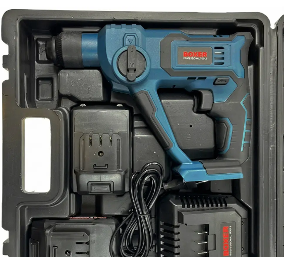 Аккумуляторный перфоратор BOXER SR-146 20.4 В, 1 Дж, 5000 уд/мин, патроны SDS-Plus и быстрозажимной - изображение 5