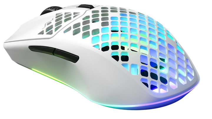 Мышь SteelSeries Aerox 3 Wireless Snow (62608) - Фото 2 Мышь SteelSeries Aerox 3 Wireless Snow (62608) - изображение 2