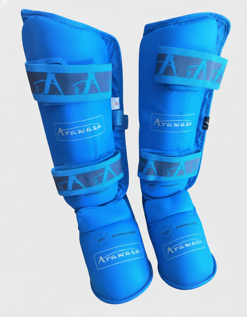Защита голени и стопы для каратэ Arawaza, M, синий - изображение 2