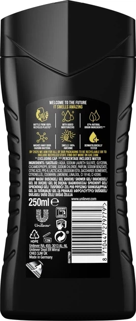 Гель для душу AXE Apollo для чоловіків, 250 мл - Фото 2 Гель для душу AXE Apollo для чоловіків, 250 мл - зображення 2