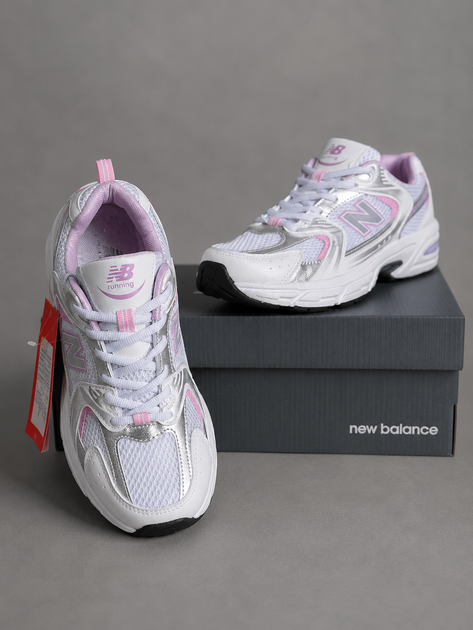 Кроссовки женские NB 530 white pink 39 (24,5 см) - изображение 5
