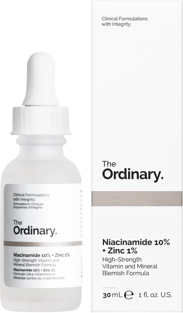 Сироватка для обличчя THE ORDINARY Niacinamide 10% + Zinc 1% 30 мл — себорегулююча сироватка для звуження пор та вирівнювання тону - изображение 4