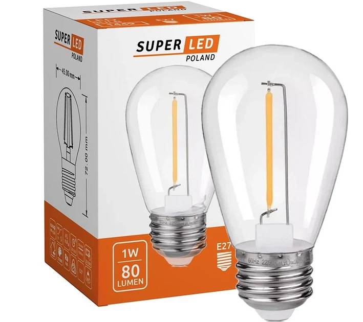 Садовая гирлянда 10 м с 10 LED-лампами E27 теплого белого света IP44 черная - Фото 9 Садовая гирлянда 10 м с 10 LED-лампами E27 теплого белого света IP44 черная - изображение 9