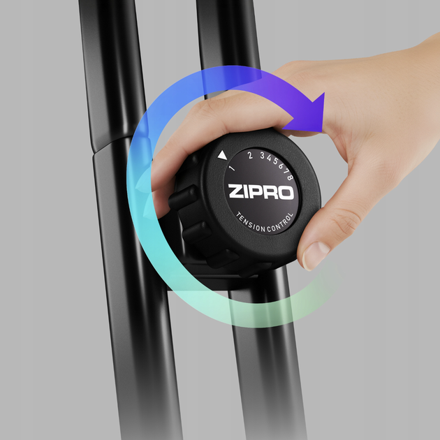 Складной магнитный велотренажер Zipro Eclipse X черный для дома квартиры - изображение 12