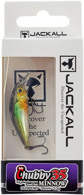 Воблер Jackall Chubby Minnow 35SP 35mm 2.3g NF Ayu (207756) 1699.31.55 - изображение 2