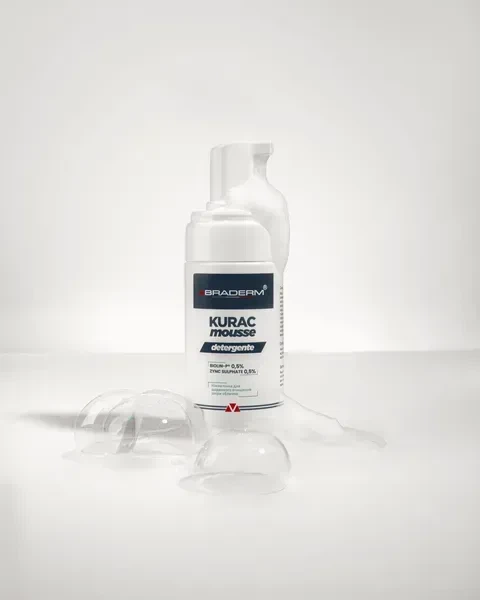 Деликатная пенка для умывания BRADERM Kurac Mousse, 100 мл 00-00000384 - изображение 5