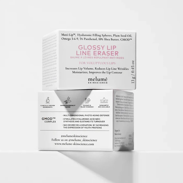Бальзам-филлер для увеличения объема губ MELUME Glossy Lip Line Eraser Maxi-Lip Filler Balm 13 г 4262432240187 - Фото 6 Бальзам-филлер для увеличения объема губ MELUME Glossy Lip Line Eraser Maxi-Lip Filler Balm 13 г 4262432240187 - изображение 6