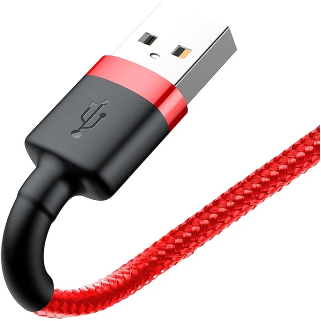 Кабель Baseus Cafule Lightning to USB-А 2m Red (CALKLF-C09) [169523] - изображение 5