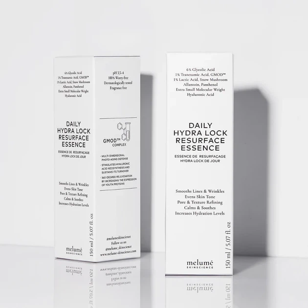 Зволожувальна есенція з кислотами Melume Daily Hydra Lock Resurface Essence, 150 мл 4262423310102 - зображення 2