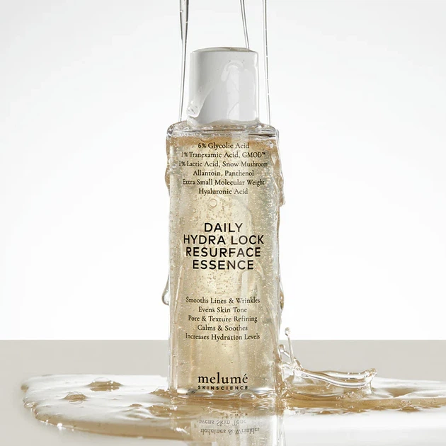 Зволожувальна есенція з кислотами Melume Daily Hydra Lock Resurface Essence, 150 мл 4262423310102 - зображення 4