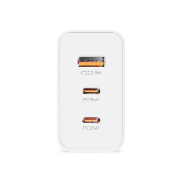 Зарядное устройство TITANUM CH65PRO GaN 65W 2xUSB-C+USB-A White 29232 - изображение 3