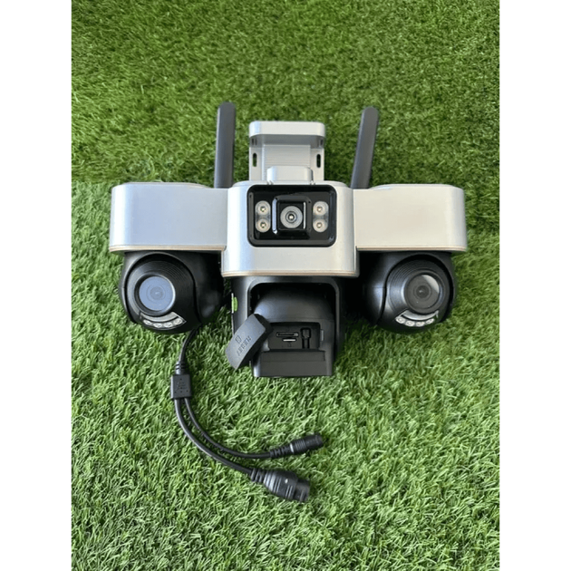 Камера відеоспостереження Smart Net Camera V380 4G, Wi-Fi, 3 поворотні об'єктиви - зображення 3