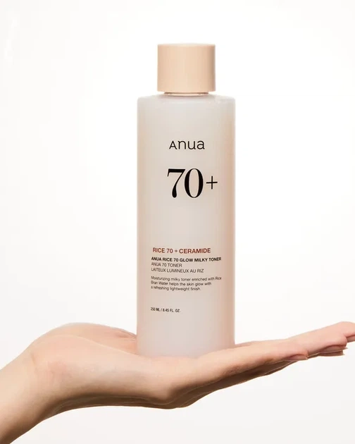 Тонер для обличчя Anua Rice 70 Glow Milky Toner, 250 мл 8809640735455 - зображення 5