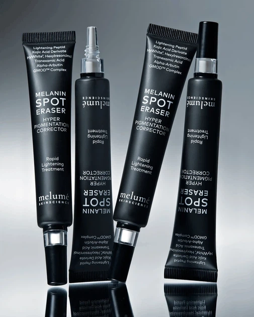 Сыворотка-корректор пигментных пятен Melume Melanin Spot Eraser Rapid Lightening Treatment 30 мл 4040638300628 - Фото 3 Сыворотка-корректор пигментных пятен Melume Melanin Spot Eraser Rapid Lightening Treatment 30 мл 4040638300628 - изображение 3