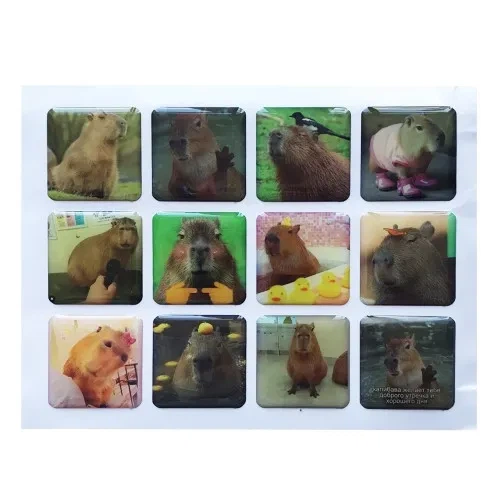 Набор наклеек 3D STICKERS Capybara 1 — объемные декоративные стикеры с капибарами - Фото 1 Набор наклеек 3D STICKERS Capybara 1 — объемные декоративные стикеры с капибарами - изображение 1