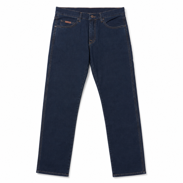 Джинсы Wrangler Regular мужские прямого кроя,31 Темно-синий - изображение 9