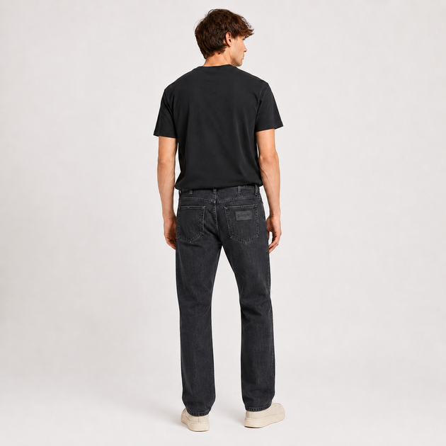 Джинсы Wrangler Regular мужские прямого кроя,34 Темно-серый графит - изображение 2