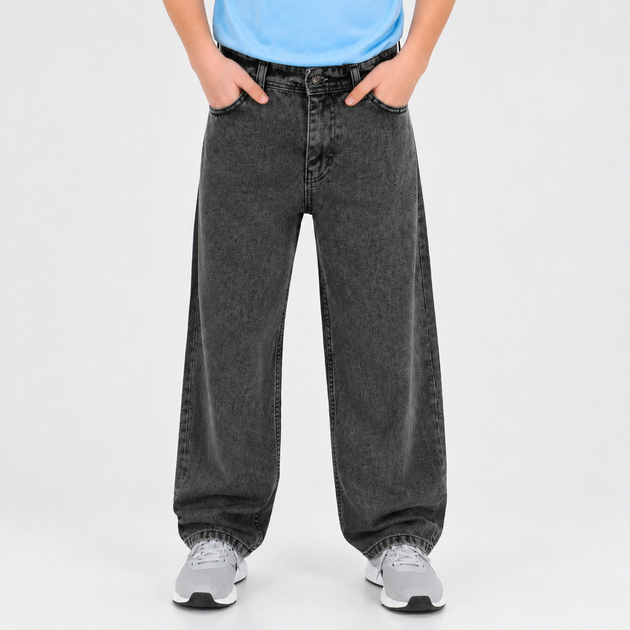 Джинсы Willmen подростковые широкие baggy skater,Темно-серый 176 - Фото 6 Джинсы Willmen подростковые широкие baggy skater,Темно-серый 176 - изображение 6