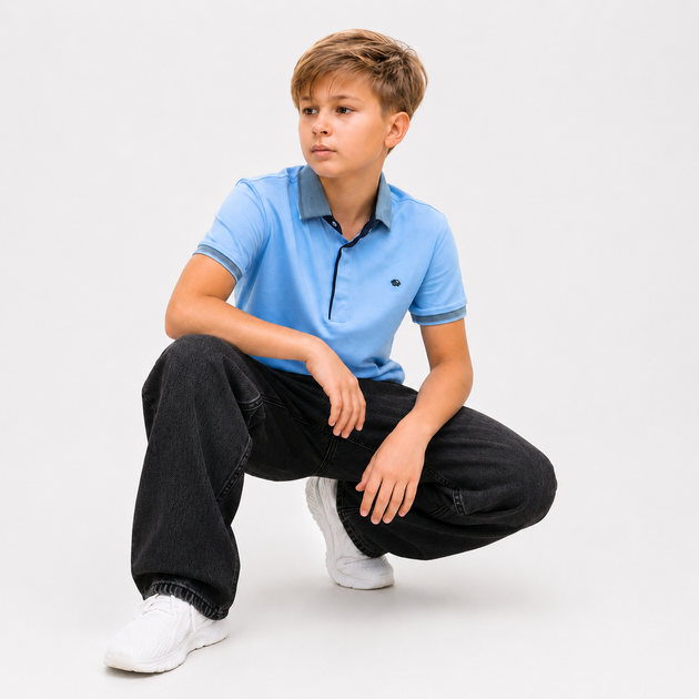 Джинси Willmen підліткові широкі baggy skater,Графіт 164 - зображення 8