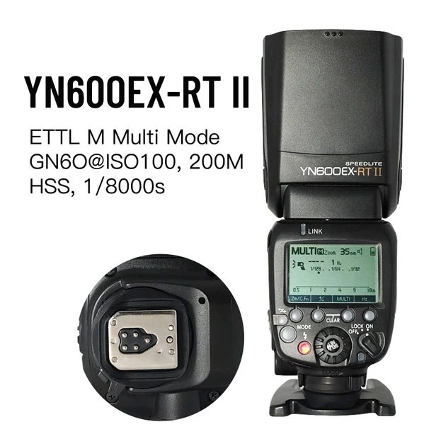 Вспышка YongNuo YN600EX-RT II GN60 TTL HSS Speedlite для фотоаппаратов Canon - изображение 3