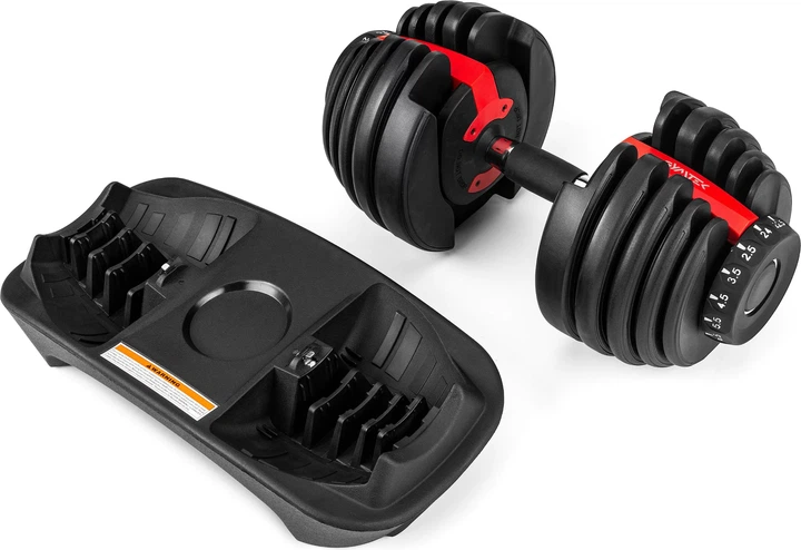 Гантель регульована Gymtek G-66688 2,5-24 кг Чорна (5907766666882) - зображення 5
