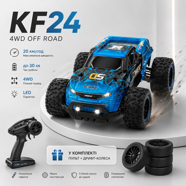 Машинка KFplan KF24 1:16 4WD на радиоуправлении радиоуправляемый автомобиль Автомобиль 20 км/ч Дрифт Авто - Фото 6 Машинка KFplan KF24 1:16 4WD на радиоуправлении радиоуправляемый автомобиль Автомобиль 20 км/ч Дрифт Авто - изображение 6