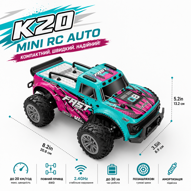 Машинка KFplan KF23 на радиоуправлении радиоуправляемый автомобиль 1:20 2WD Автомобиль 20 км/ч Дрифт Авто - Фото 15 Машинка KFplan KF23 на радиоуправлении радиоуправляемый автомобиль 1:20 2WD Автомобиль 20 км/ч Дрифт Авто - изображение 15