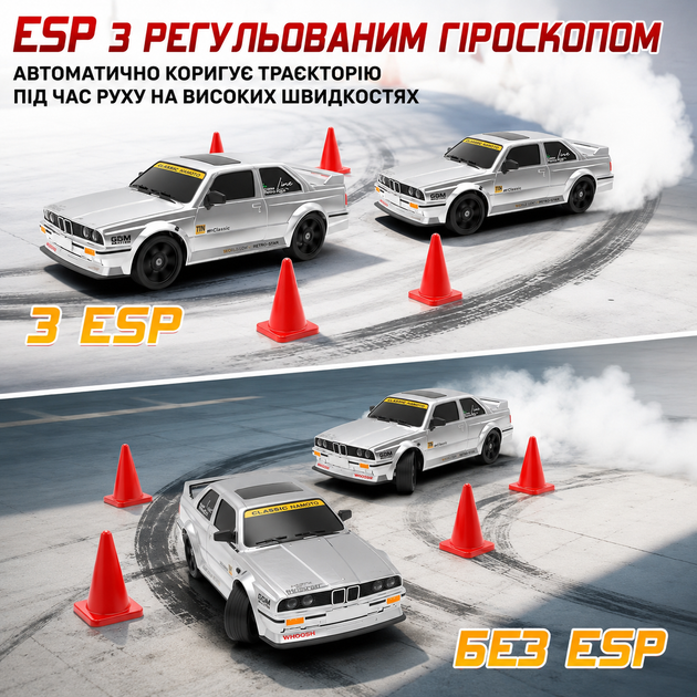 Радиоуправляемая машинка KAMTOM DC162A 1:16 4WD до 50 км/ч, RC дрифт-кар на пульте для дрифта и гонок, дрифт-колеса, 2 аккумулятора - изображение 10