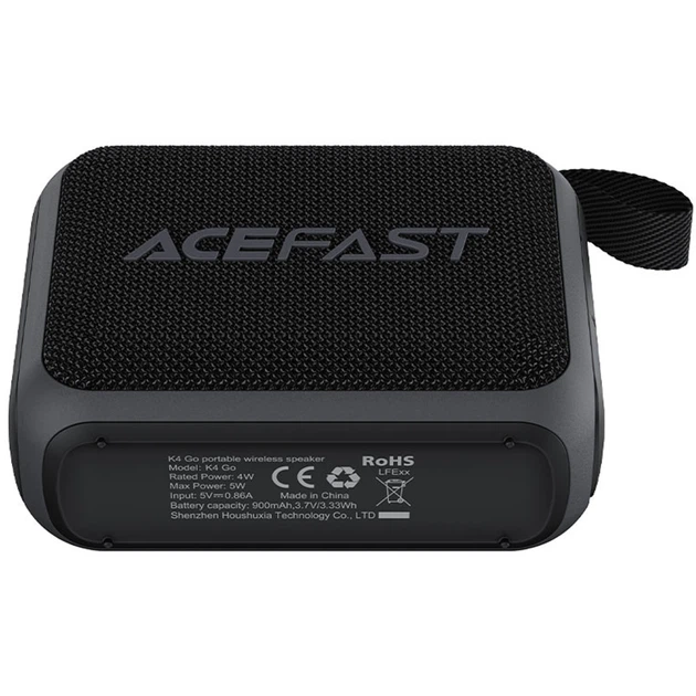 Bluetooth Колонка K4 Go Black Acefast (teh0029773) - Фото 7 Bluetooth Колонка K4 Go Black Acefast (teh0029773) - изображение 7