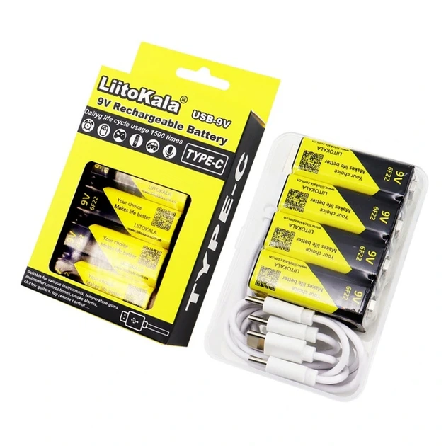 Акумулятор LiitoKala Lii-USB-9V type-C 1100mah - Фото 3 Акумулятор LiitoKala Lii-USB-9V type-C 1100mah - зображення 3