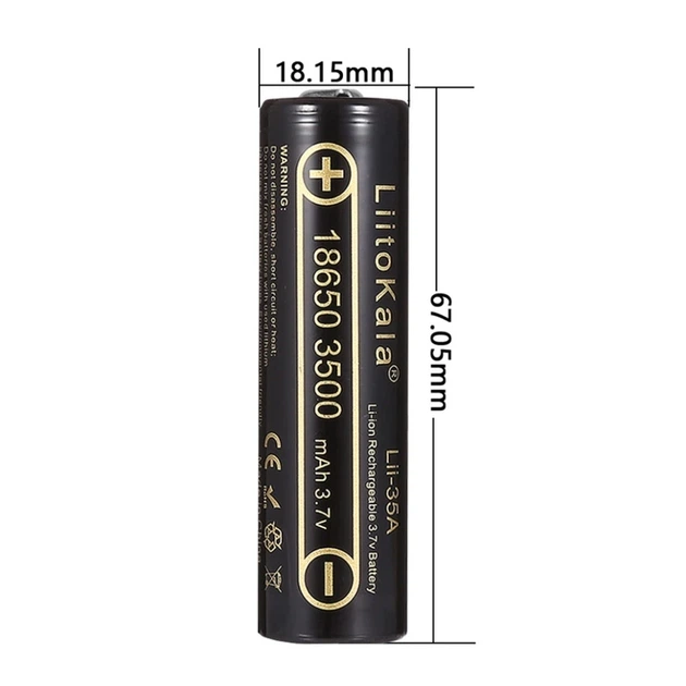 Акумулятор LiitoKala Lii-35A-JT 18650 3500mah battery - зображення 5