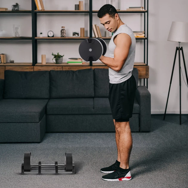 Гантель регульована Gymtek G-42790 2-32 кг Чорна (5905884427903) - зображення 14
