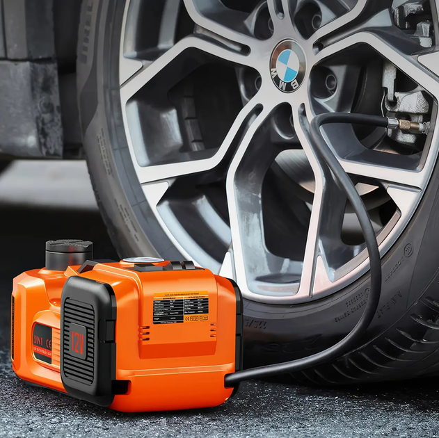 Автомобильный домкрат 12V до 3 тонн с встроенным компрессором и фонариком - изображение 4