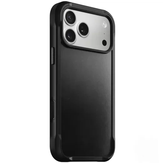Кожаный чехол Nomad Rugged Horween Leather Case Black для iPhone 17 Pro Max (NM011789858) - изображение 2