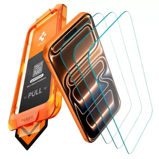 Защитное стекло Spigen Glas.tR AlignMaster S для iPhone 17 Pro Max (3 шт.) (AGL10099) - изображение 4