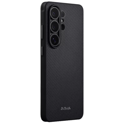 Карбоновый противоударный чехол Pitaka Cairn Case Aaron Button Black/Grey Twill для Samsung Galaxy S26 Ultra (PBS2601U) - изображение 2
