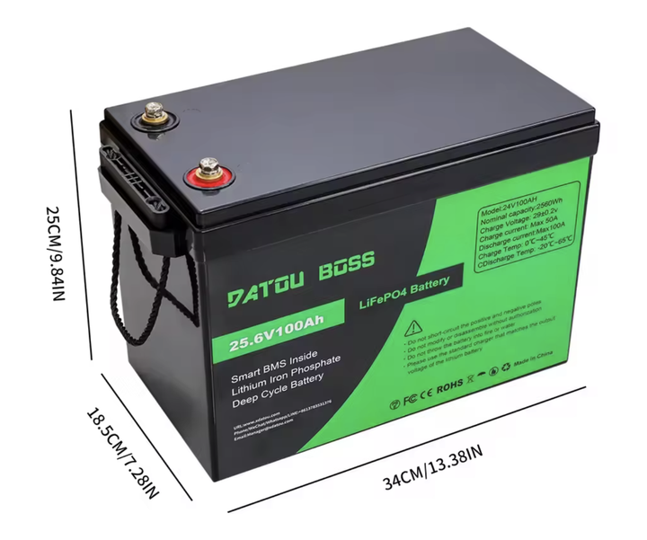 Акумулятор для ДБЖ інвертора Datou Boss LiFePO4 12.8V 100Ah (1280 Wh) BMS до 5000 циклів - зображення 2