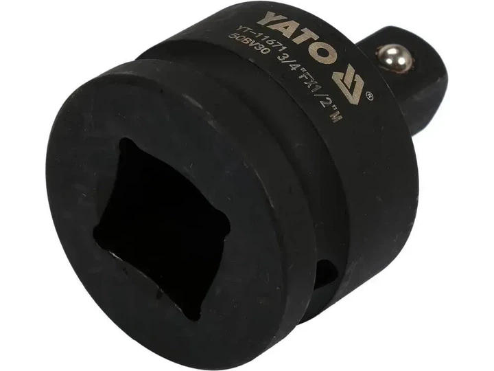 Переходник ударный YATO 3/4" на 1/2" длина 55 мм YT-11671 - Фото 5 Переходник ударный YATO 3/4" на 1/2" длина 55 мм YT-11671 - изображение 5