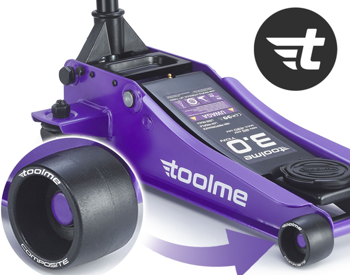 Домкрат подкатной гидравлический 3т 85-430мм Toolme TM003 - изображение 9