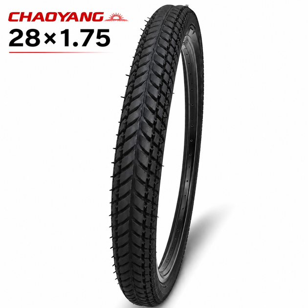 Покрышка ChaoYang 28×1.75 (47-622) для городского велосипеда, велосипедная шина 28 дюймов, дорожная покрышка "Елочка" - Фото 5 Покрышка ChaoYang 28×1.75 (47-622) для городского велосипеда, велосипедная шина 28 дюймов, дорожная покрышка "Елочка" - изображение 5