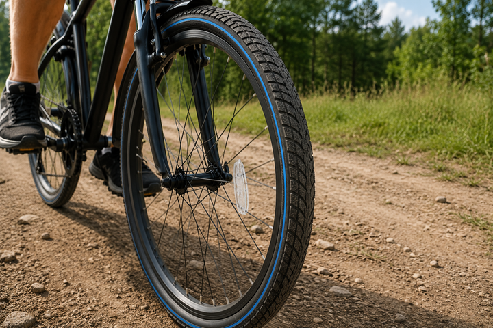 Покрышка велосипедная Deli Tire 26x1.75 (47-559) Индонезия городская дорожная износостойкая - изображение 4