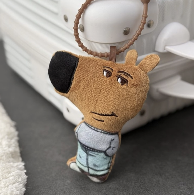 Брелок Собака Chillguy для сумок или вязки ключей. - изображение 3