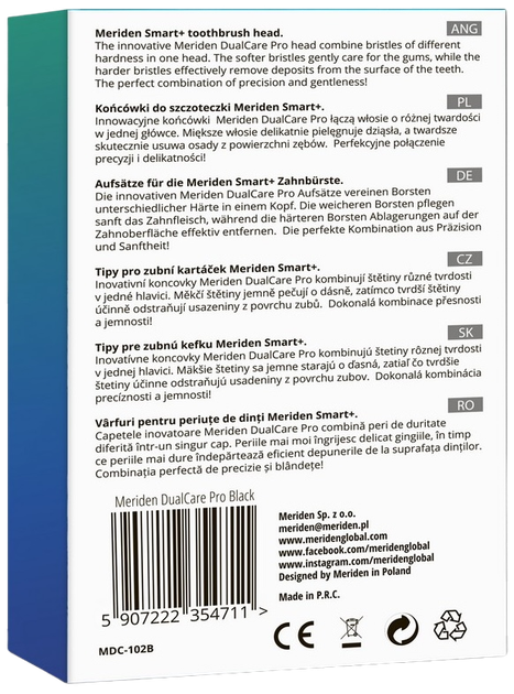 Końcówki na szczoteczkę elektryczną Meriden MDC-102B (Mer000048) - obraz 3