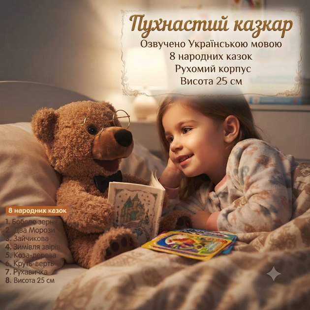 Развивающая игрушка для малышей со сказками на украинском языке Limo Toy - Фото 1 Развивающая игрушка для малышей со сказками на украинском языке Limo Toy - изображение 1