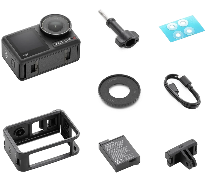 Экшн-камера DJI Osmo Action 4 Essential Combo (CP.OS.00000271.01) - изображение 7
